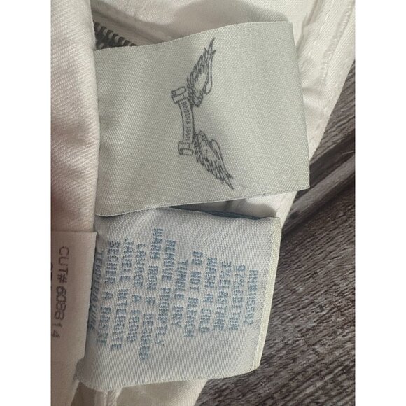 ROBINS military cargo pant sz 38 white w black diamond aurum crystals NWOT $349 - Picture 6 of 9